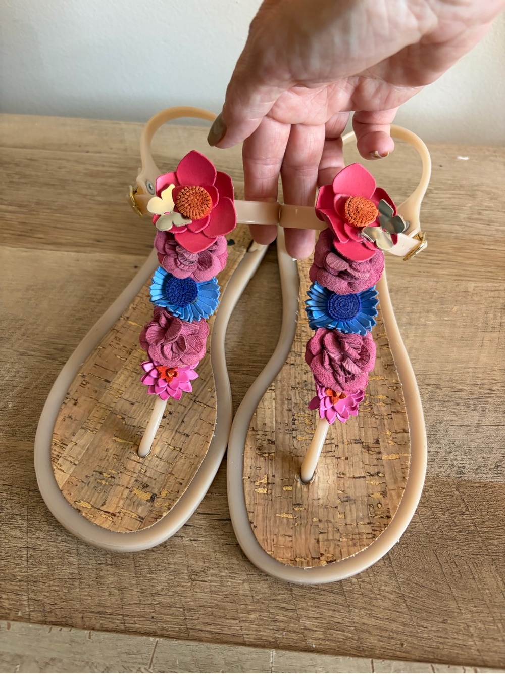 Kate Spade New York Tallula Jelly Thong Sandals Pink Women's Size 8 Beach